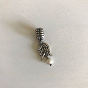 Pandora Angel Charm with Pearl